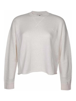 AUTRY: Pull col rond - Pull Col Rond - Crème