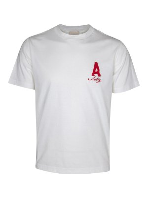 AUTRY: t-shirts - Heritage Cotton T-Shirt with Used Effect