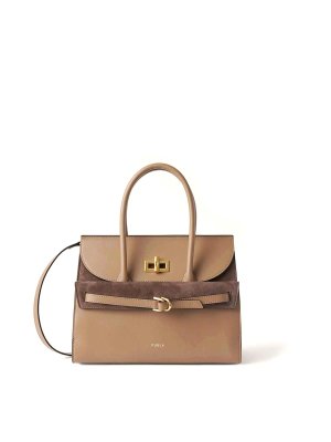 FURLA: totes bags - Greta Toffee Leather Handbag