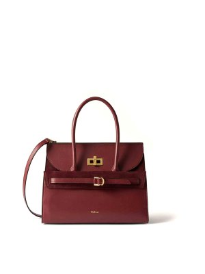FURLA: totes bags - Greta Handbag in Red Leather