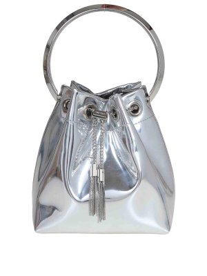 JIMMY CHOO: Bucket-bags - Bucket-Bag - Silber