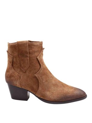 ASH: ankle boots - Chestnut Color Flare Ankle Boot