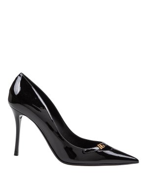 DOLCE & GABBANA: court shoes - Dolce & Gabbana Patent Leather Pumps in Black