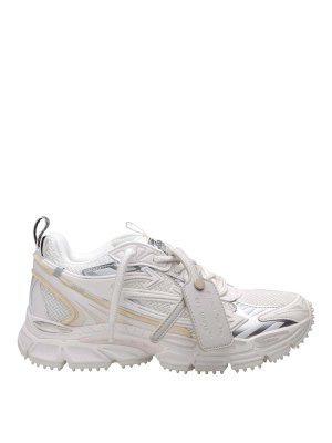 OFF-WHITE: trainers - Sneakers Out Of Office Mesh And Leather White