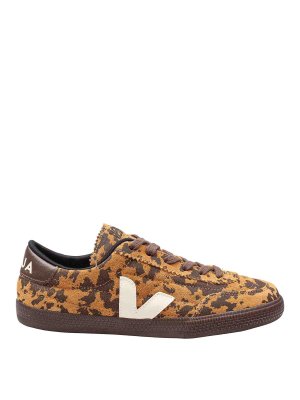 VEJA: trainers - Panenka Sneakers In Camel Suede