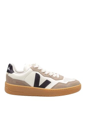VEJA: trainers - V-90 Sneakers in Leather and Suede