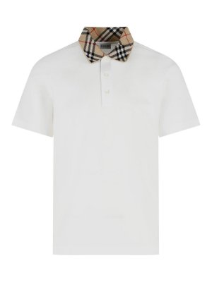 BURBERRY: Poloshirts - Poloshirt - Weiß