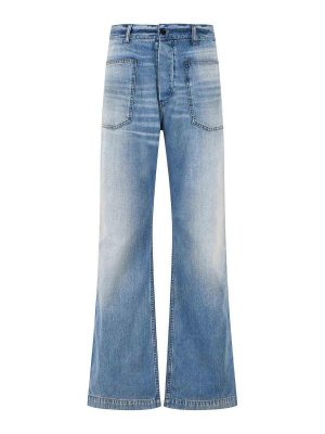 Acne Studios: ストレートジーンズ - ストレートジーンズ - ブルー
