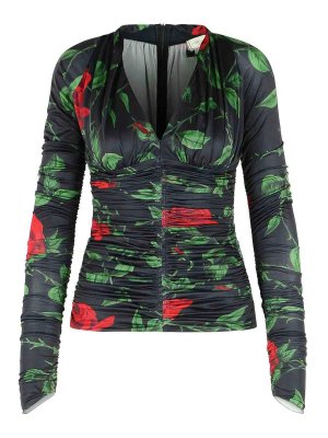 BLUMARINE: blouses - Black Polyester Blouse