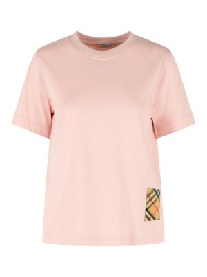 BURBERRY: t-shirts - Frankie Pink Cotton Bouquet T-Shirt