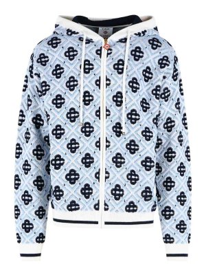 CASABLANCA: Sweatshirts & Sweaters - Blue Wool Sweatshirt