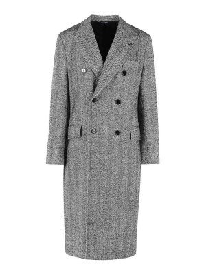 DOLCE & GABBANA: Abrigos largos - Abrigo Largo - Gris