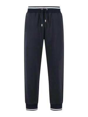 DOLCE & GABBANA: スウェットパンツ - トラックスーツ ボトムス - ブルー