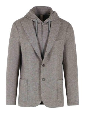 ELEVENTY: giacche blazer - Blazer grigio in lana