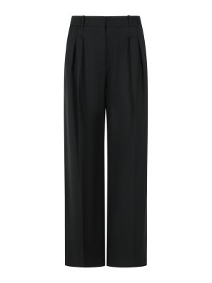 LOULOU STUDIO: Pantalones casual - Pantalón Casual - Negro