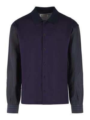 Maison Margiela: shirts - Purple Cotton Shirt