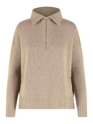 Max Mara: Rollkragenpullover  und Polo-Ausschnitt - Rollkragenpullover - Beige