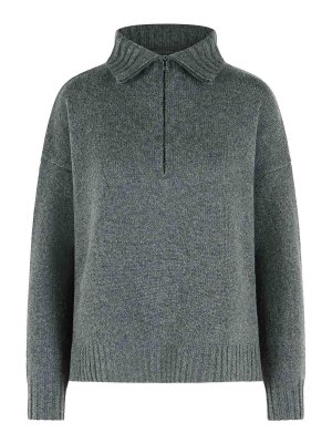 Max Mara: Rollkragenpullover  und Polo-Ausschnitt - Rollkragenpullover - Grau