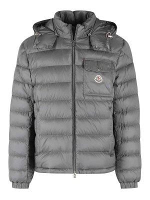 MONCLER: padded jackets - Verith Grey Polyamide Down Jacket