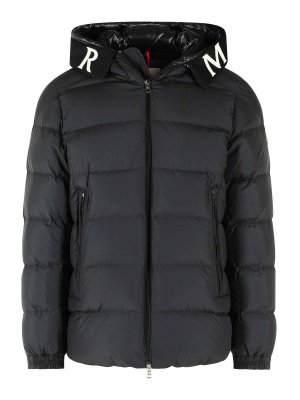 MONCLER: casual jackets - Orvelle Black Polyester Midi Lead