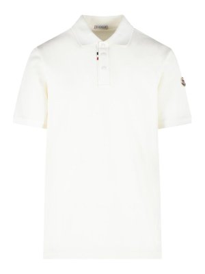 MONCLER: Poloshirts - Poloshirt - Weiß