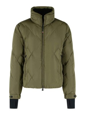 MONCLER: casual jackets - Bramans Olive Green Polyester Jacket
