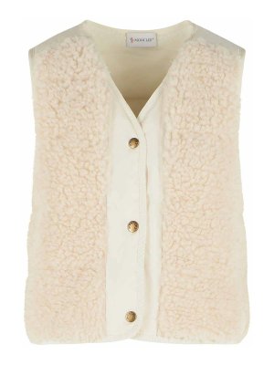 MONCLER: vests - Ivory White Polyester Vest