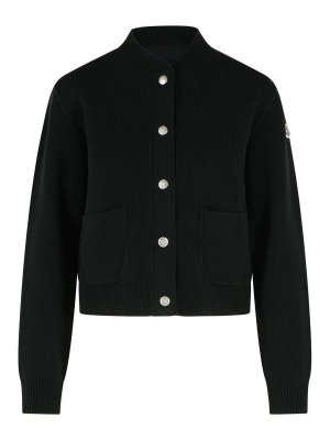 MONCLER: Cárdigans - Cárdigan - Negro