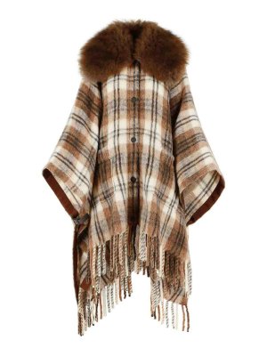 MONCLER: short coats - Wool Blend Cape