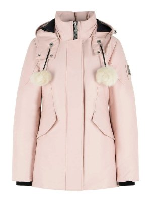MOOSE KNUCKLES: padded jackets - Original 3Q 20 Pink Cotton Blend Down Jacket