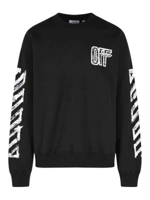 OFF-WHITE: スウェット＆セーター - スウェットシャツ/セーター - Motion Arrow