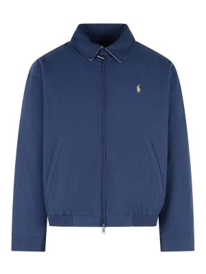 POLO RALPH LAUREN: casual jackets - Navy Polyester Jacket