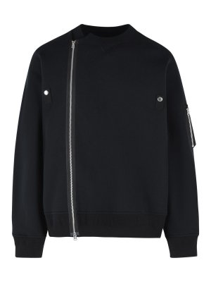 Sacai: Sudaderas y suéteres - Sudadera - Negro