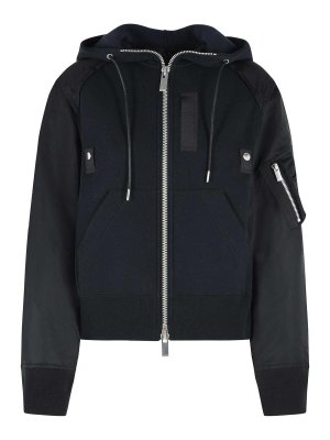 Sacai: Sudaderas y suéteres - Sudadera - Negro