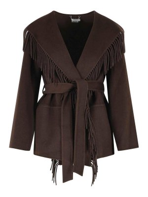 JONATHAN SIMKHAI: casual jackets - Rowen Brown Wool Blend Jacket