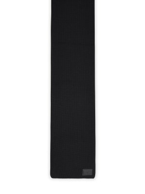 DOLCE & GABBANA: scarves - Dg Patch Scarf In Black Cashmere