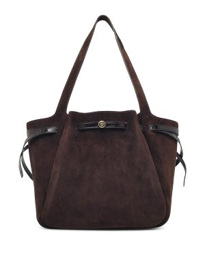 TORY BURCH: Sacs à main - Sac Cabas - Marron