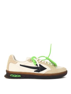 OFF-WHITE: trainers - End Of Play White Suede Sneakers