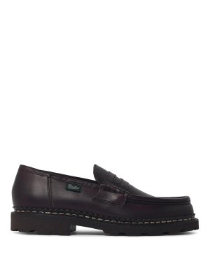 PARABOOT: Loafers & Slippers - Reims  Brown Leather Loafers