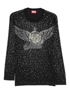 DIESEL: Tシャツ - Tシャツ - 黒