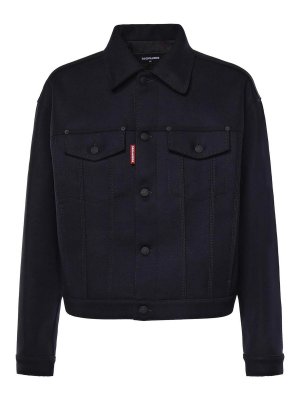 DSQUARED2: Chaquetas casual - Chaqueta Casual - Azul Oscuro