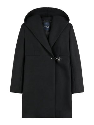 FAY: ロングコート - ロングコート - 黒