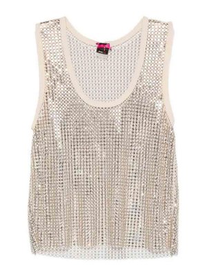 Pinko: Tops y camisetas sin mangas - Top - Dorado