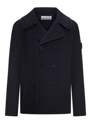 STONE ISLAND: Abrigos largos - Abrigo Largo - Azul Oscuro
