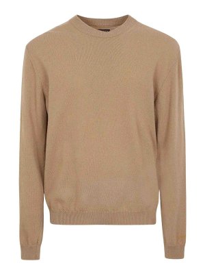 WOOLRICH: Suéteres con cuello pico - Suéter Cuello Redondo - Camel