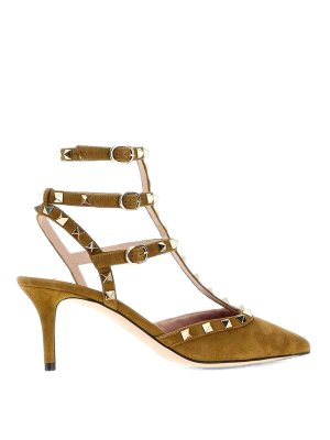 VALENTINO GARAVANI: scarpe décolleté - Articolo Ankle Strap Havana