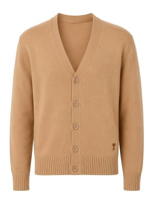 AMI PARIS: Cardigans - Cardigan - Camel