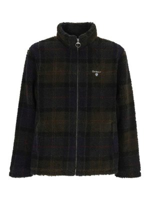 BARBOUR: giacche casual - Giacca in pile tartan con zip