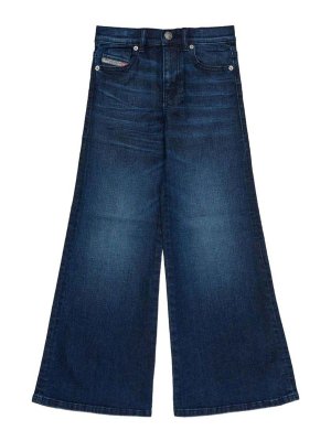 DIESEL: Pantalones casual - Pantalón Casual - Azul
