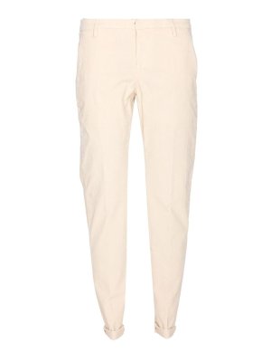 DONDUP: pantaloni casual - Pantaloni Gaubert slim in velluto stretch